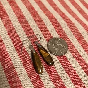 Gorgeous Tigereye and Sterling Silver Earrings